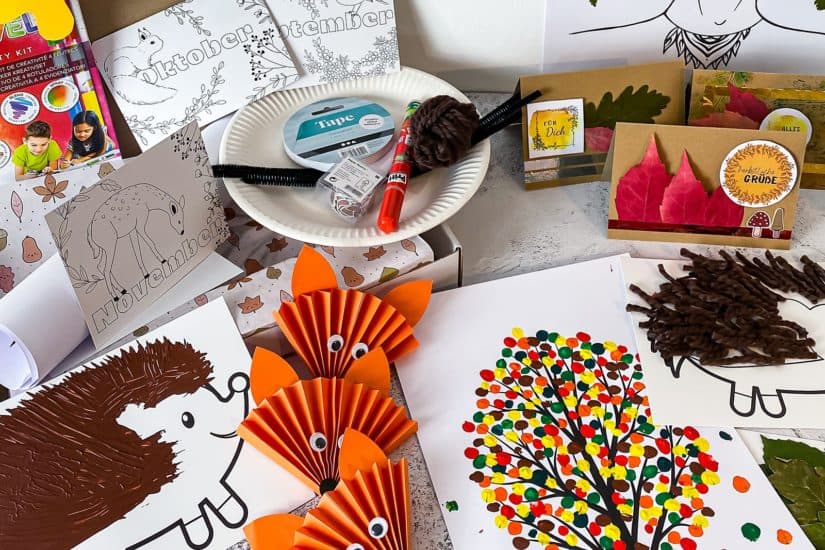 Bunterbasteln im Herbst mit der Bunterbasteln Herbstbox