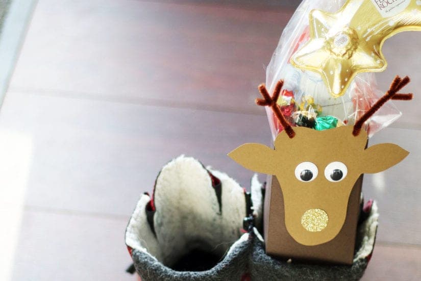 Nikolaus-Verpackung als Rentier basteln: DIY-Anleitung
