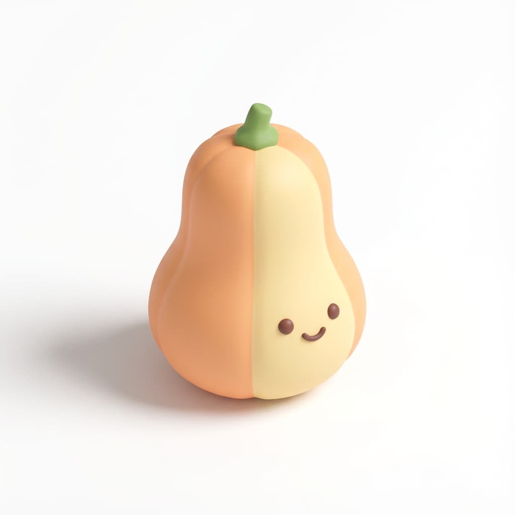 So groß wie ein Butternuss-Kürbis