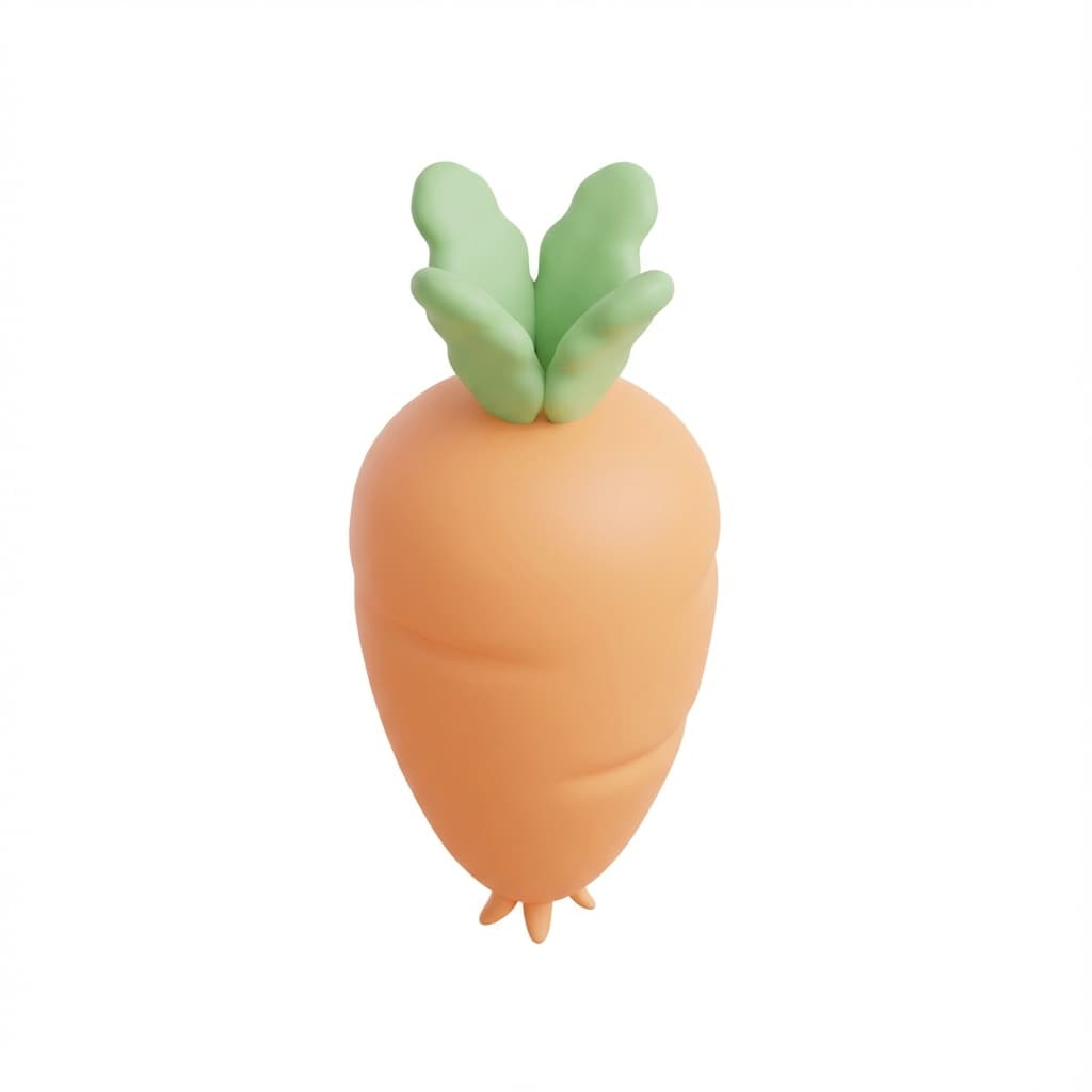 So groß wie ein Karotte