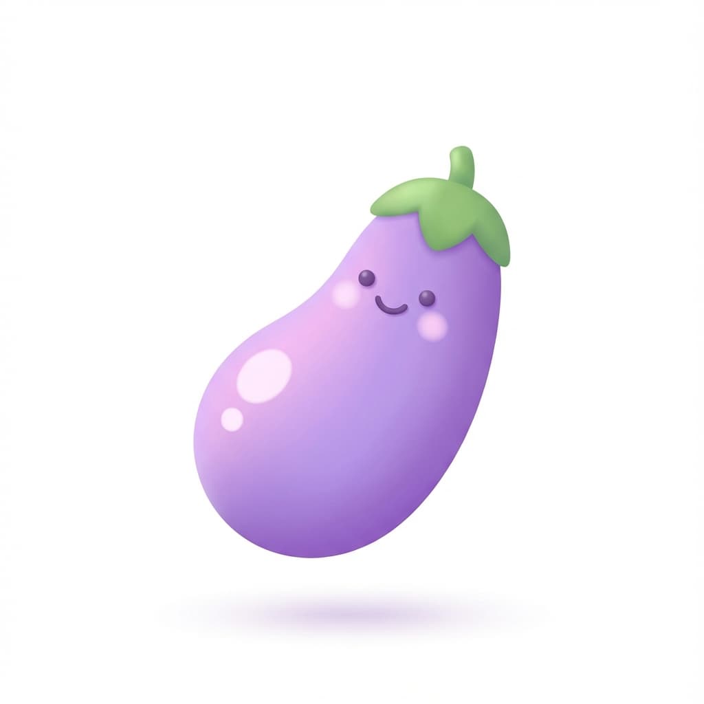 So groß wie eine Aubergine