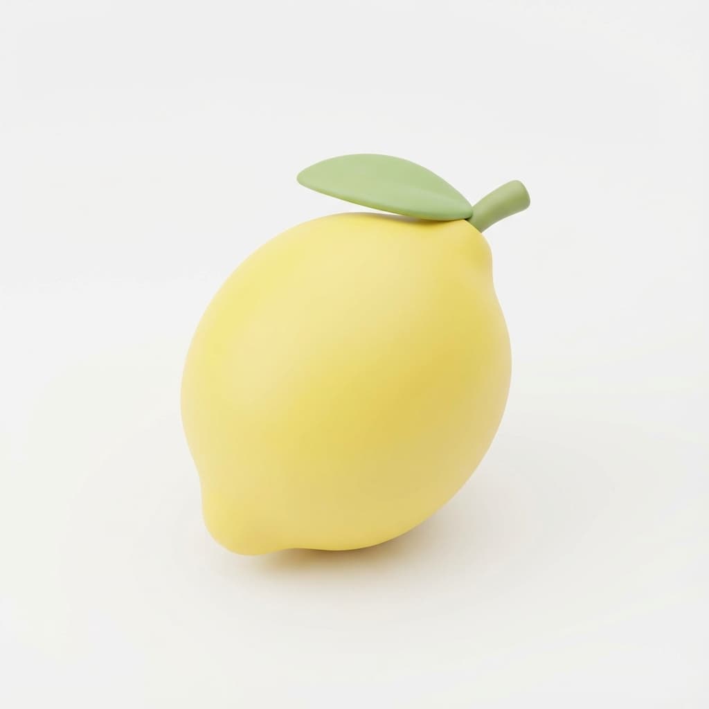 So groß wie ein Zitrone