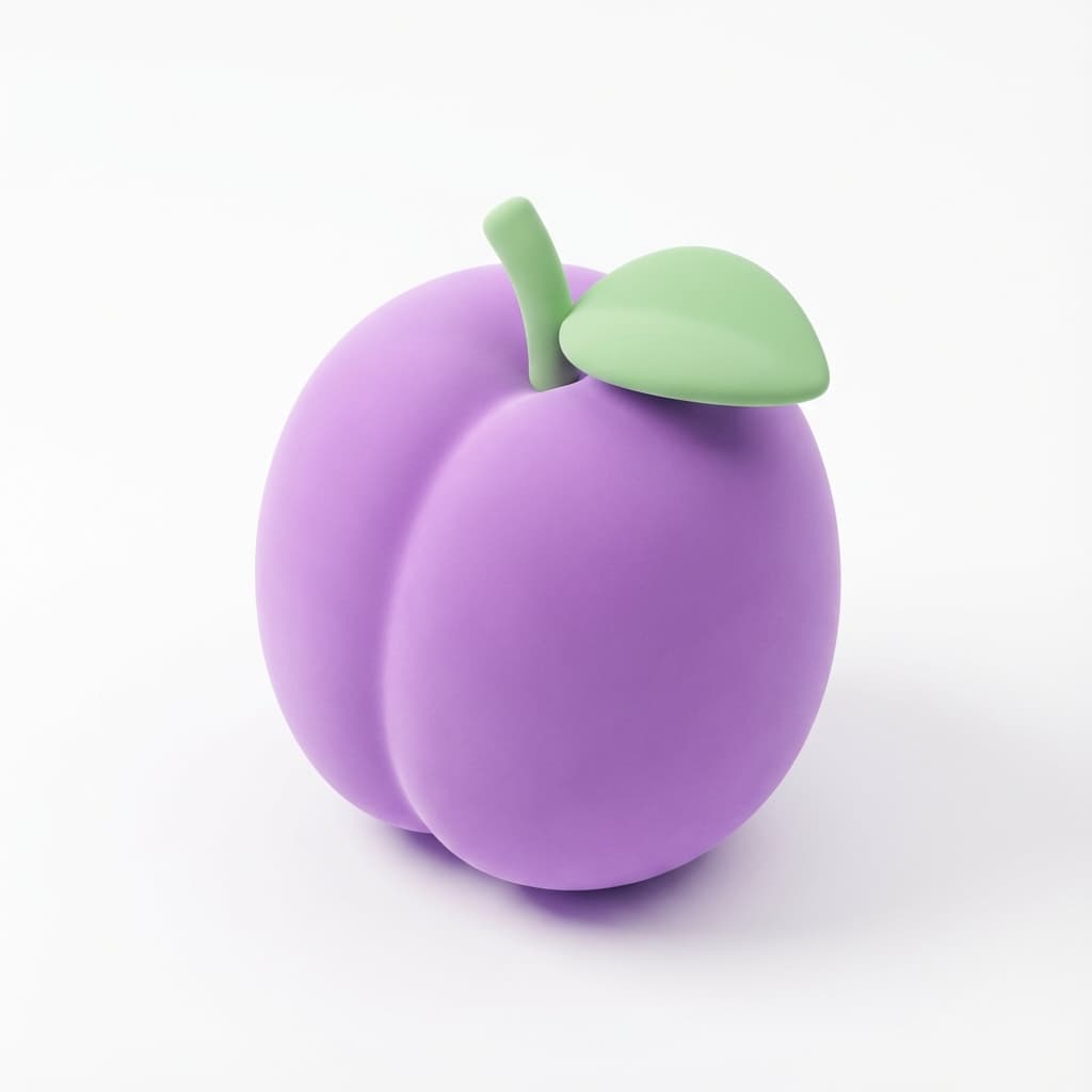 So groß wie ein Pflaume