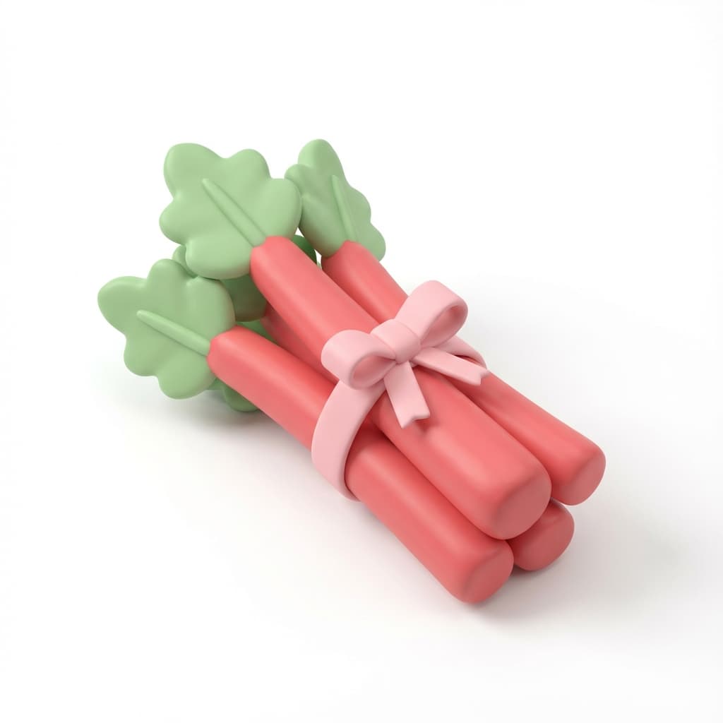 So groß wie ein Rhabarber