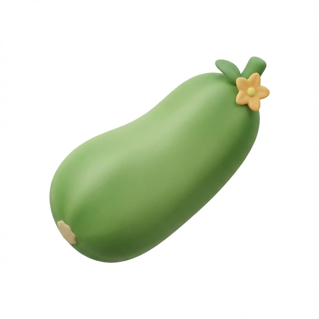 So groß wie ein Zucchini