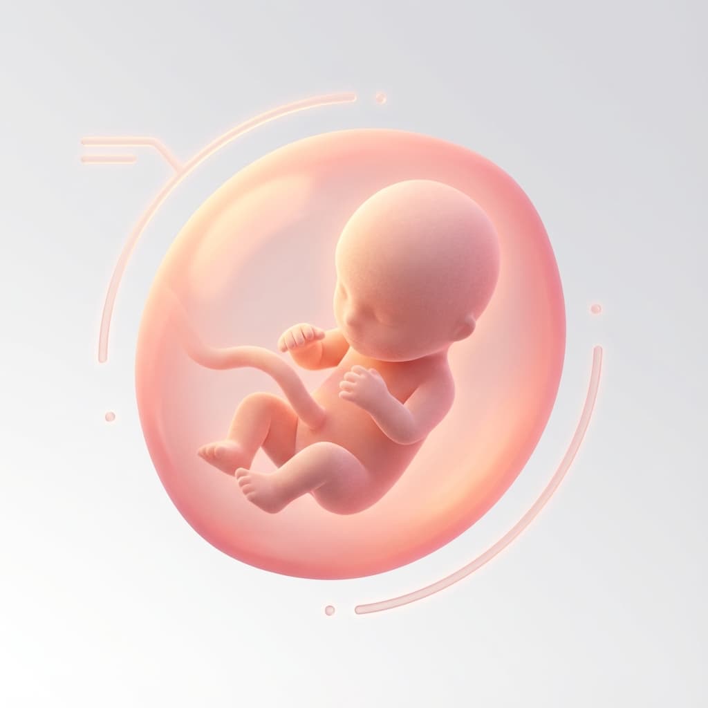 Baby Entwicklung im Stadium Früher Fötus