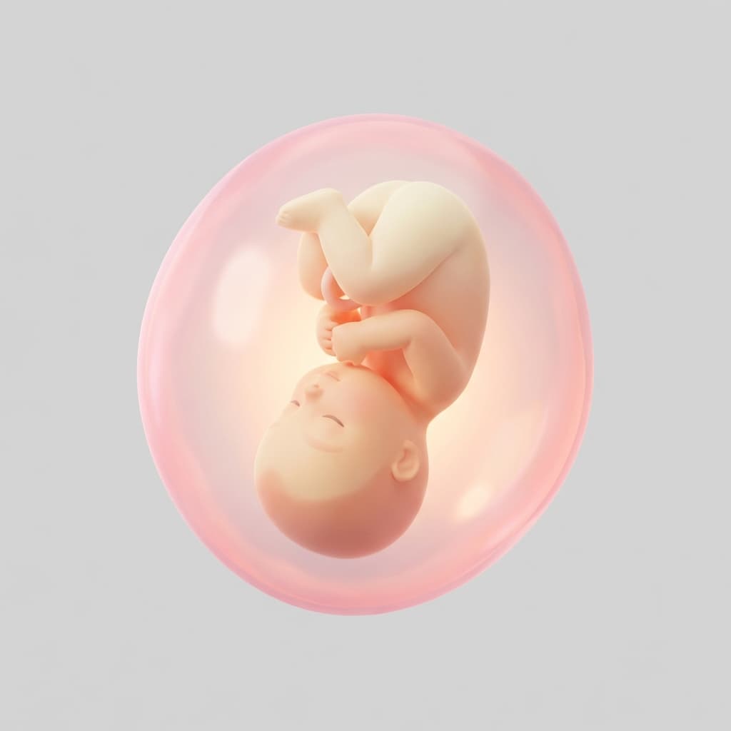 Baby Entwicklung im Stadium Geburtsbereit