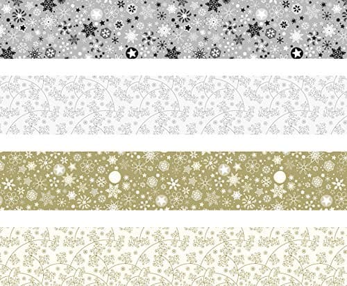 Faltstreifen-Set für Fröbelsterne | 1,5×45 cm, 120 g/m², silber/gold