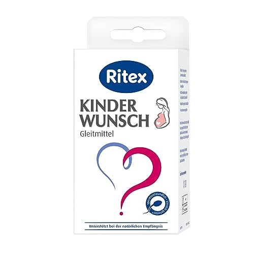 Ritex Kinderwunsch Gleitmittel – Spermienfreundliches Gleitgel zur Unterstützung der natürlichen Empfängnis, 8 x 4 ml, optimierte Viskosität & pH-Wert – Klinisch getestet, Made in Germany