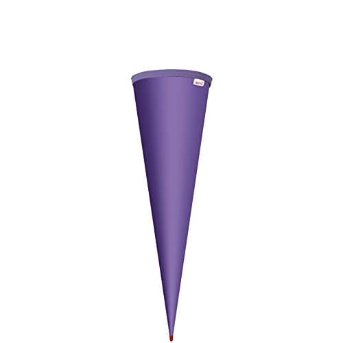 ROTH Schultüten-Rohling zum Basteln lila - 70 cm rund - mit Rot(h)-Spitze ohne Verschluss