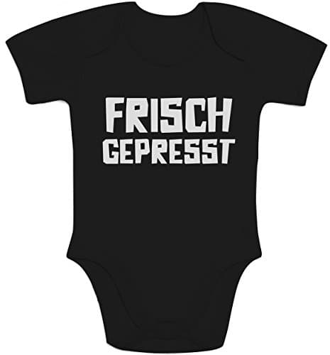 Shirtgeil Baby Body mit Spruch Frisch Gepresst - Baby Geschenk zur Geburt
