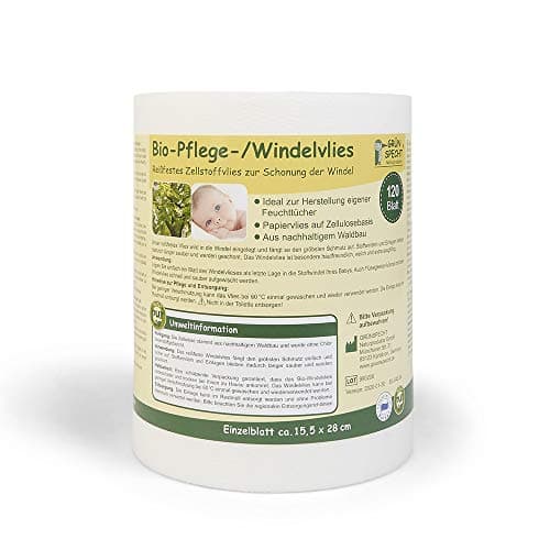 Grünspecht 676-00 Bio-Pflege-/Windelvlies 120 Blatt, weiß