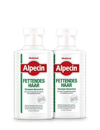 Alpecin Medicinal Shampoo-Konzentrat fettendes Haar - 2 x 200 ml - reinigt wirksam fettiges Haar und fettige Kopfhaut