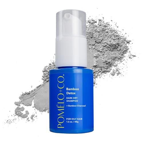 Pomélo+Co. Bamboo Detox Trockenshampoo für dunkles Haar – Reinigendes Trockenshampoo mit Bambuskohle für frischere Ansätze & mehr Volumen – Dunkles Dry Shampoo für fettiges Haar – 48g