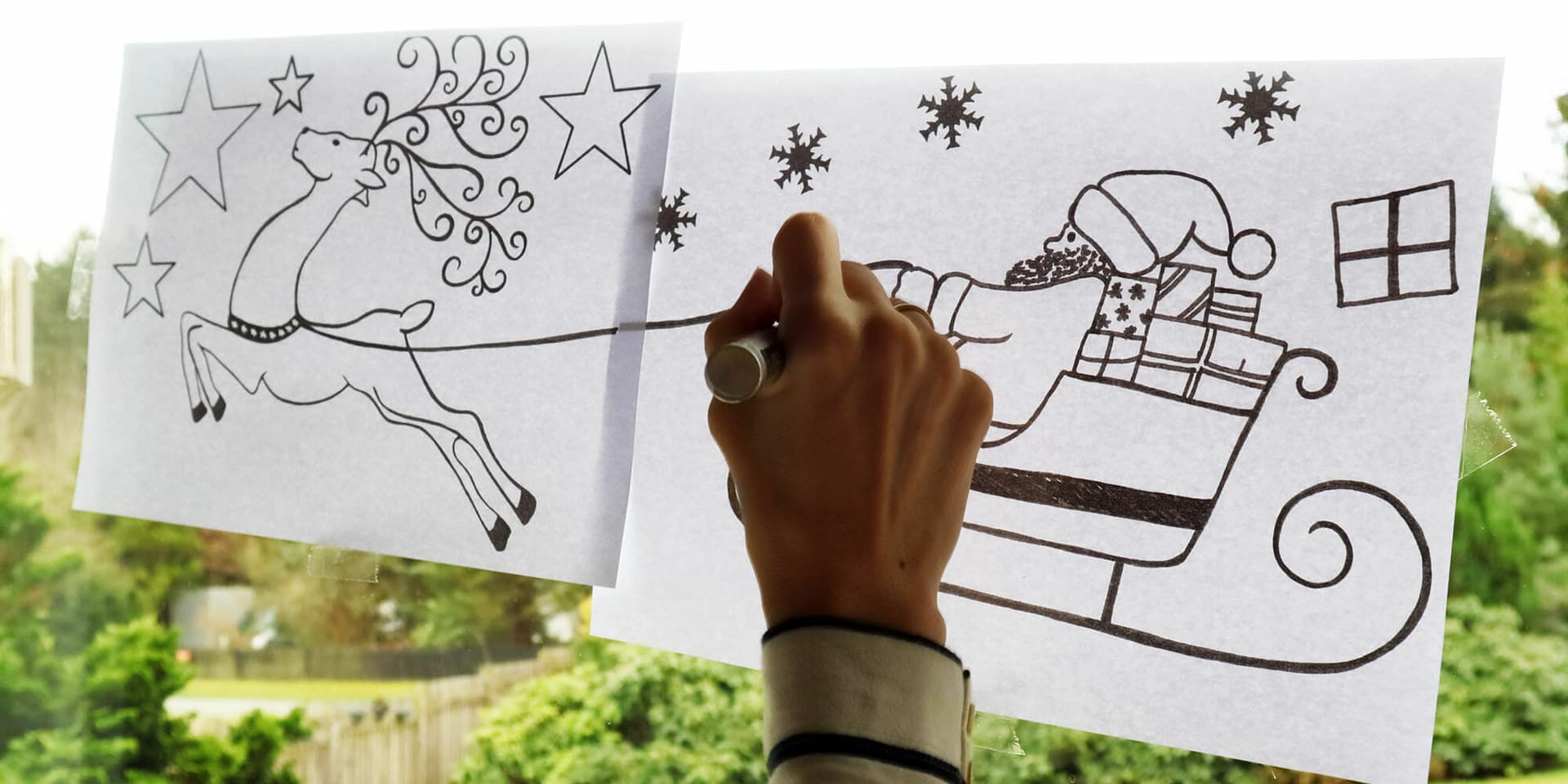 Fensterbilder Weihnachten Vorlagen kostenlos