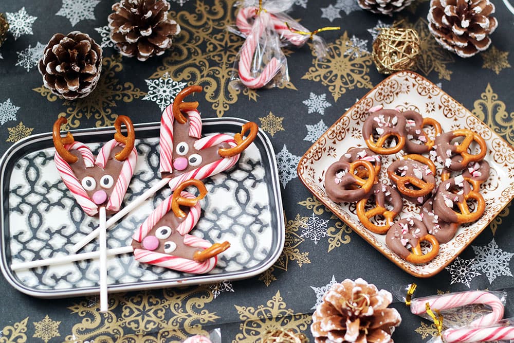 Rentierlollies, Brezeln und Zuckerstange