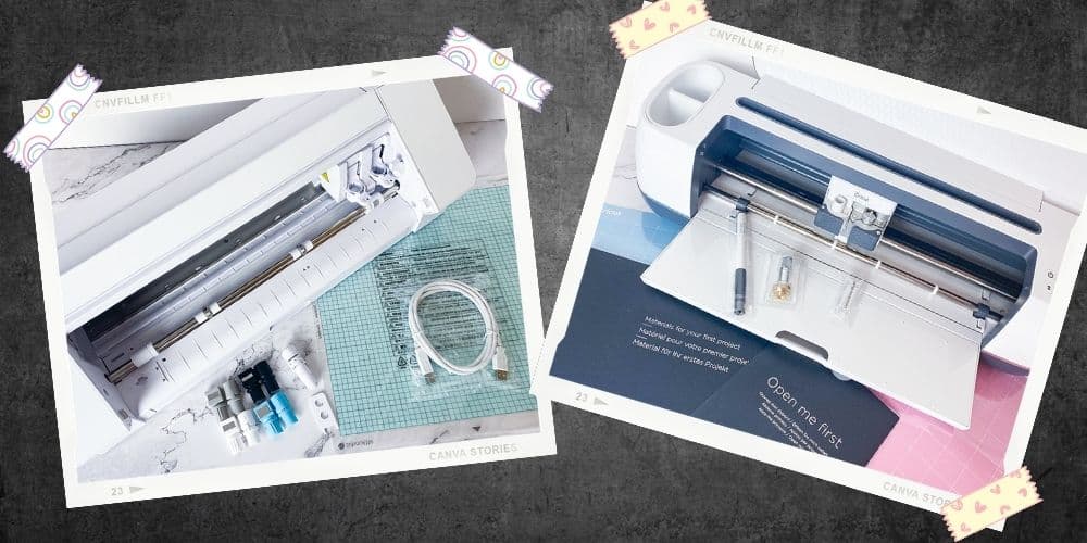 Lieferumfang des Silhouette Cameo 4 vs. Cricut Maker