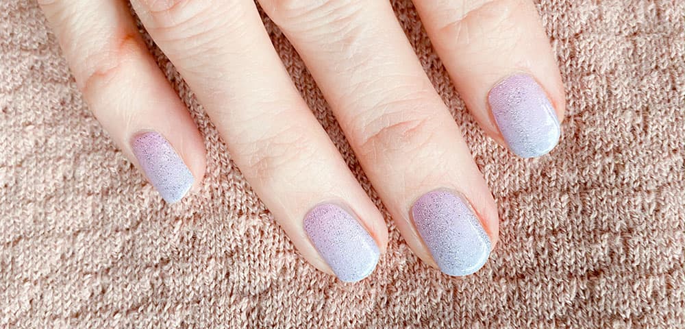 maniko bubblegum mit holo lack