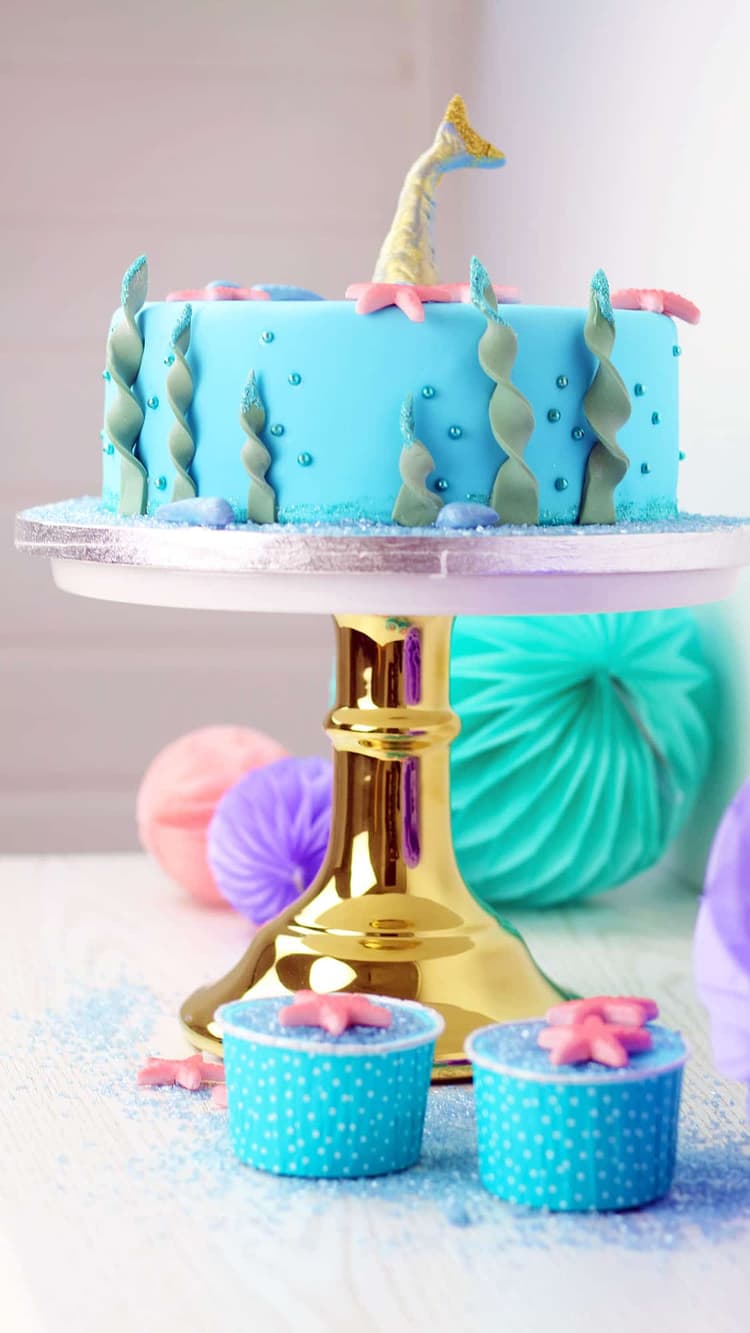 meerjungfrauen party torte pin1