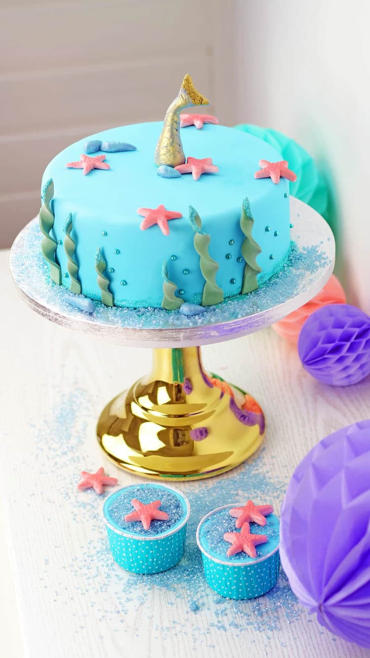 meerjungfrauen party torte pin2