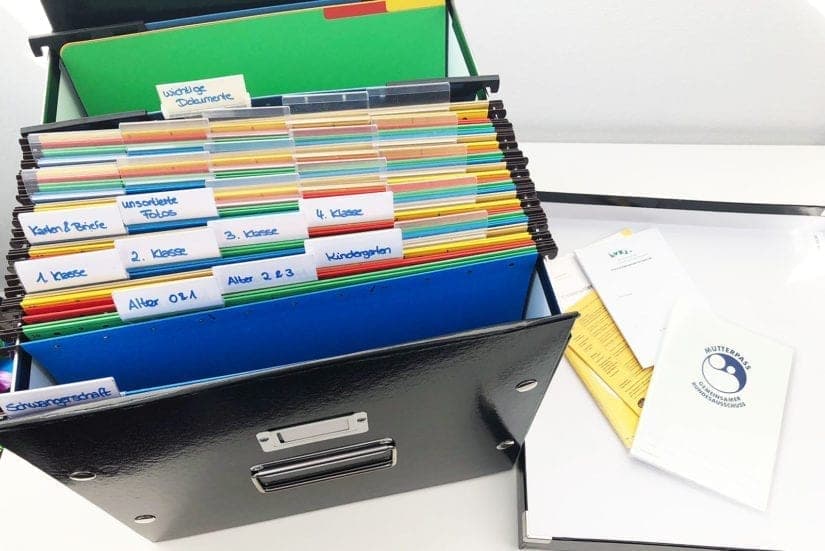 Ordnungs-Box: Erinnerungen & Dokumente fürs Kind sammeln