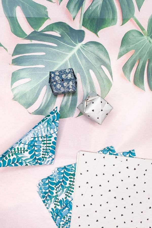 Origami Würfel falten mit Kindern