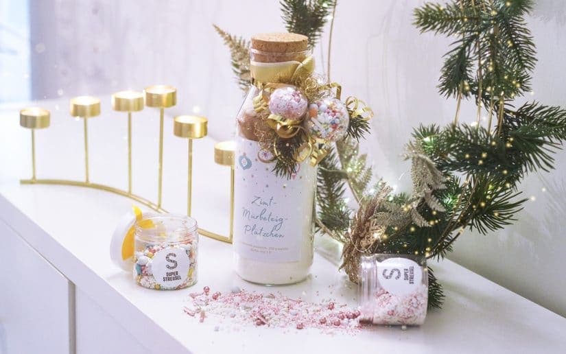 Plätzchen-Backmischung im Glas: Einfaches DIY-Geschenk