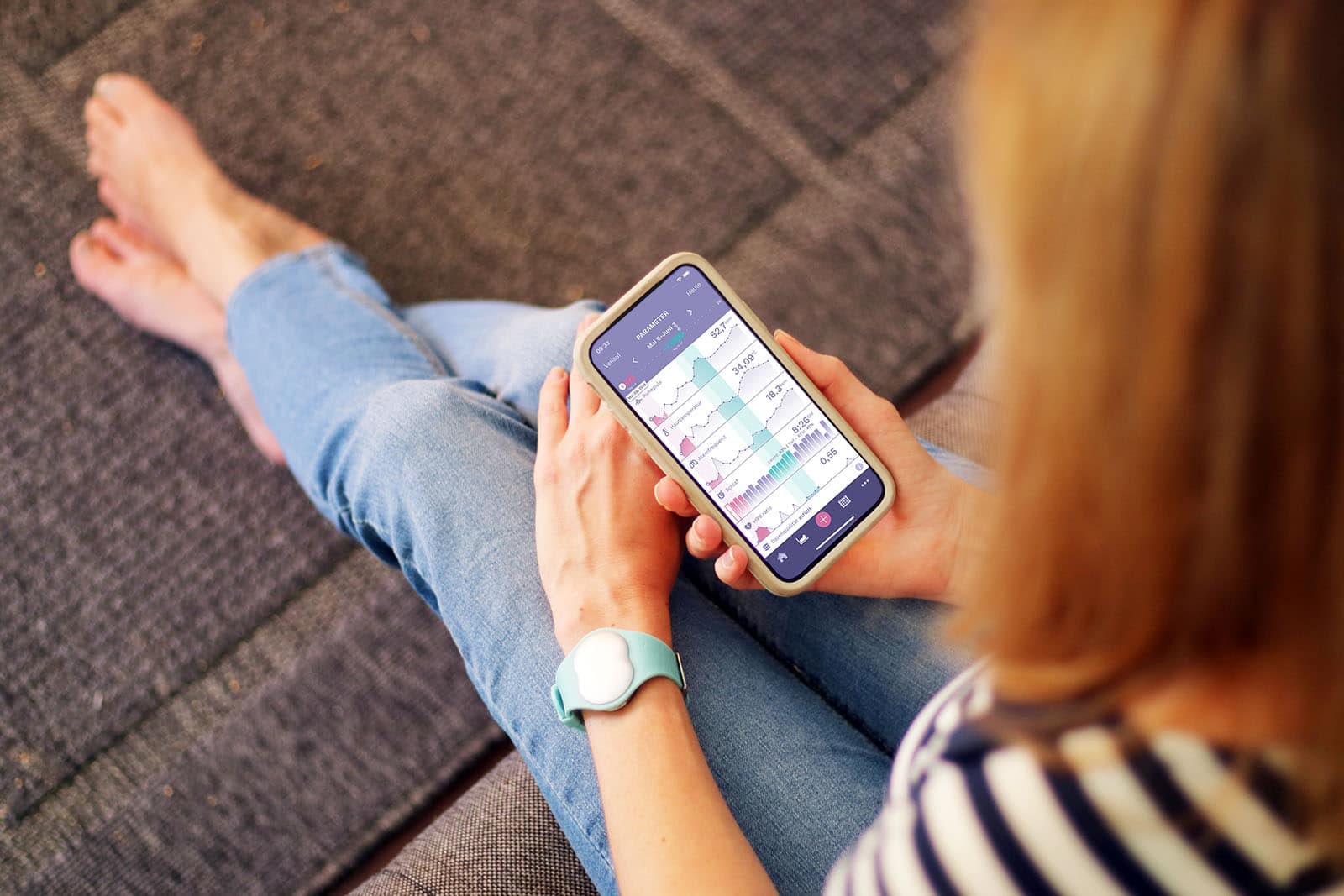 Das Ava-Armband war ein Zyklustracker für den Kinderwunsch.