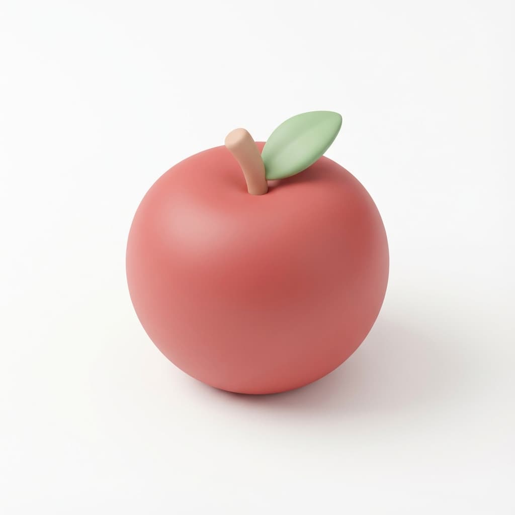 So groß wie eine Apfel