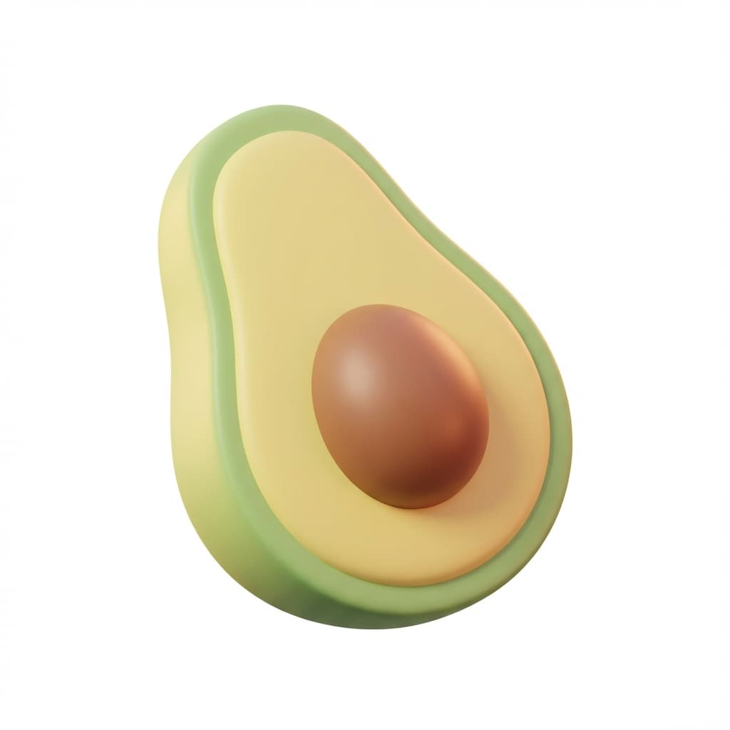 So groß wie eine Avocado