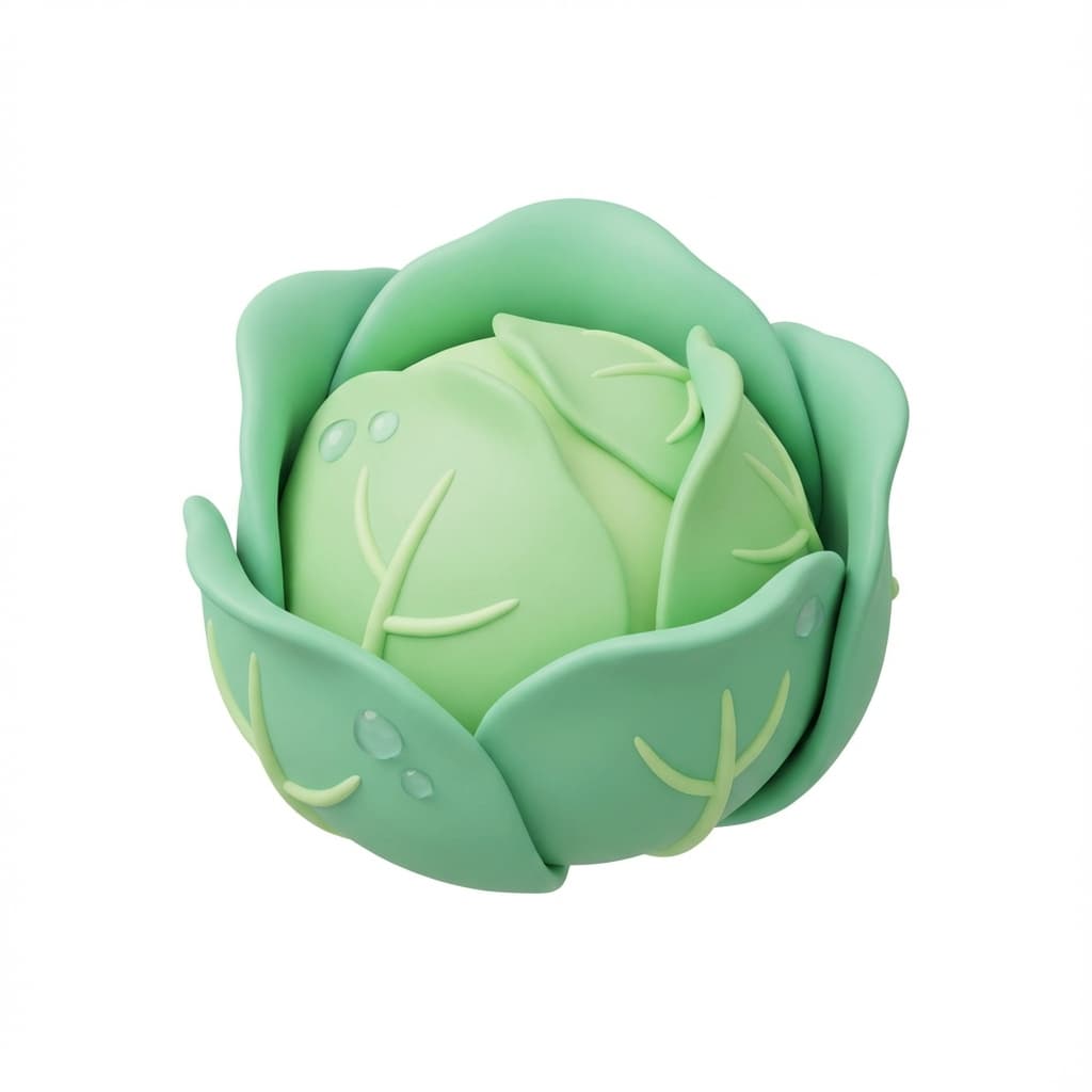 So groß wie ein Kohlkopf