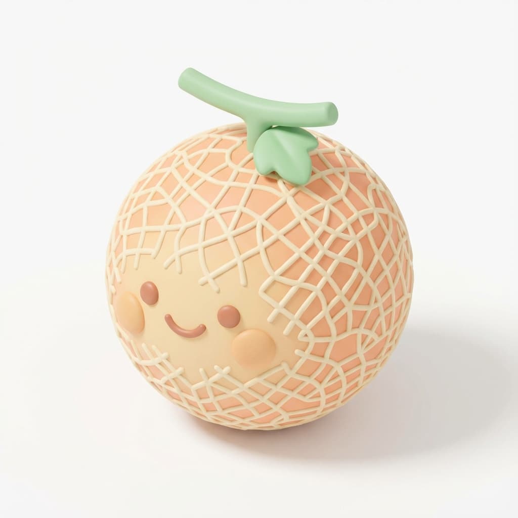 So groß wie ein Cantaloupe-Melone