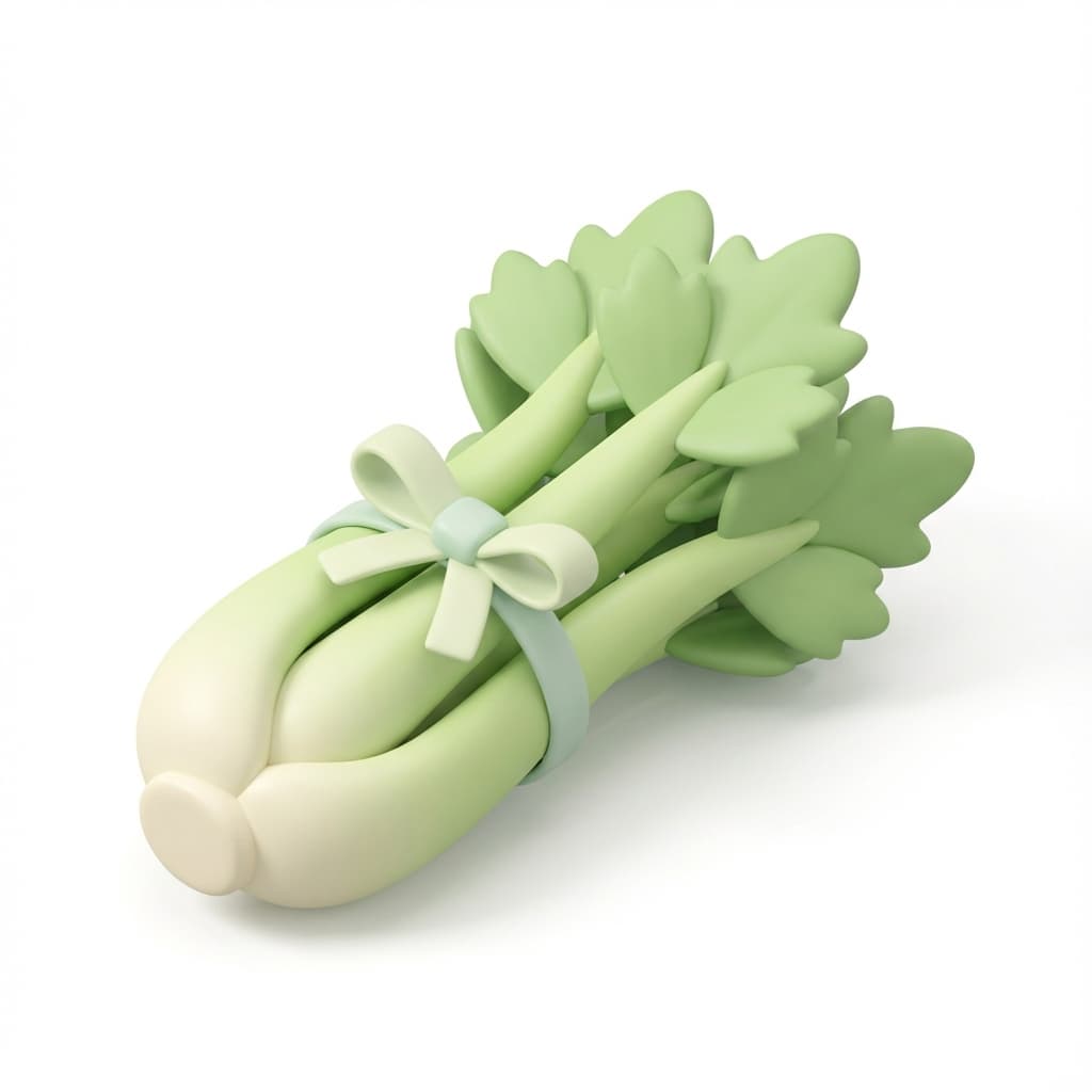 So groß wie ein Stangensellerie