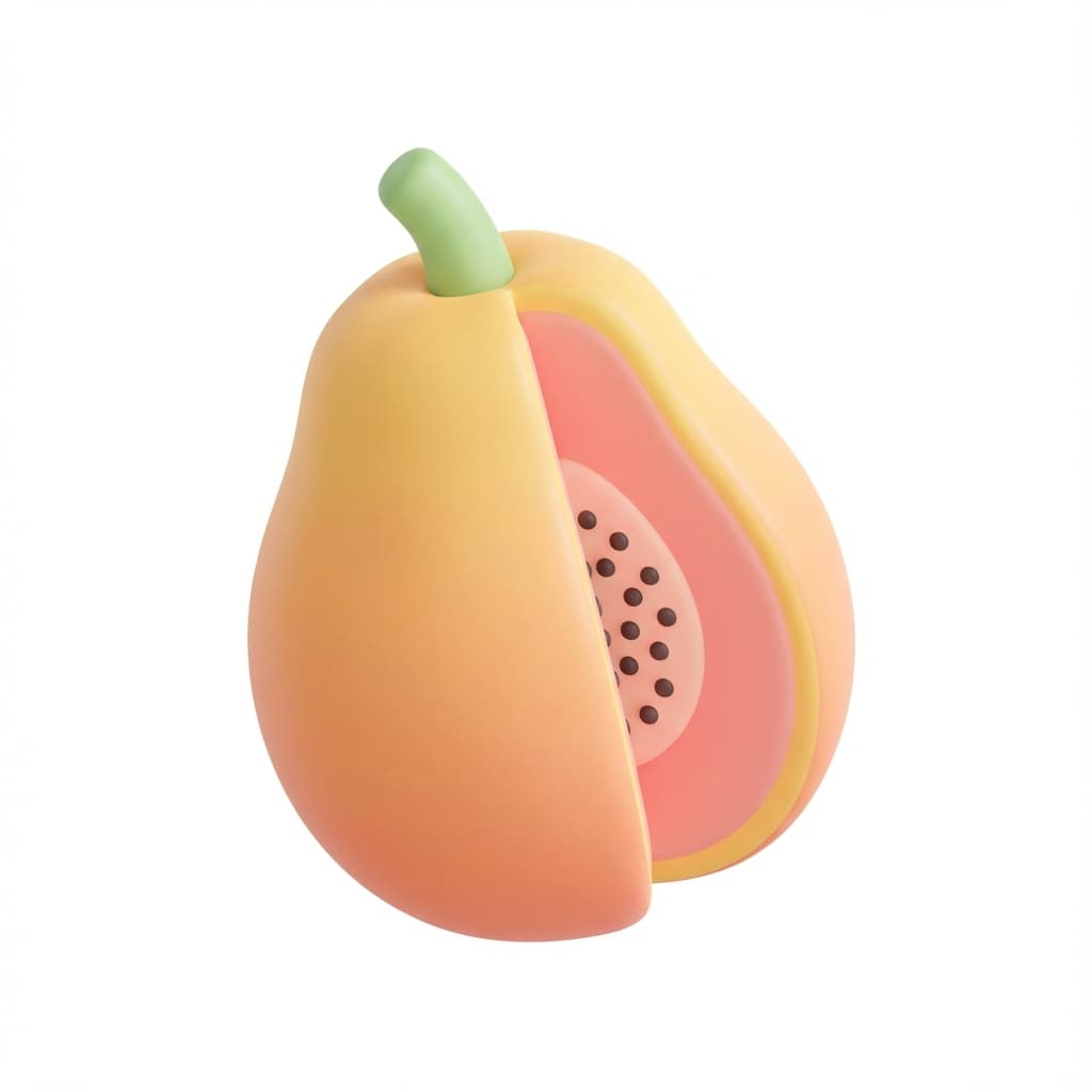 So groß wie ein Papaya