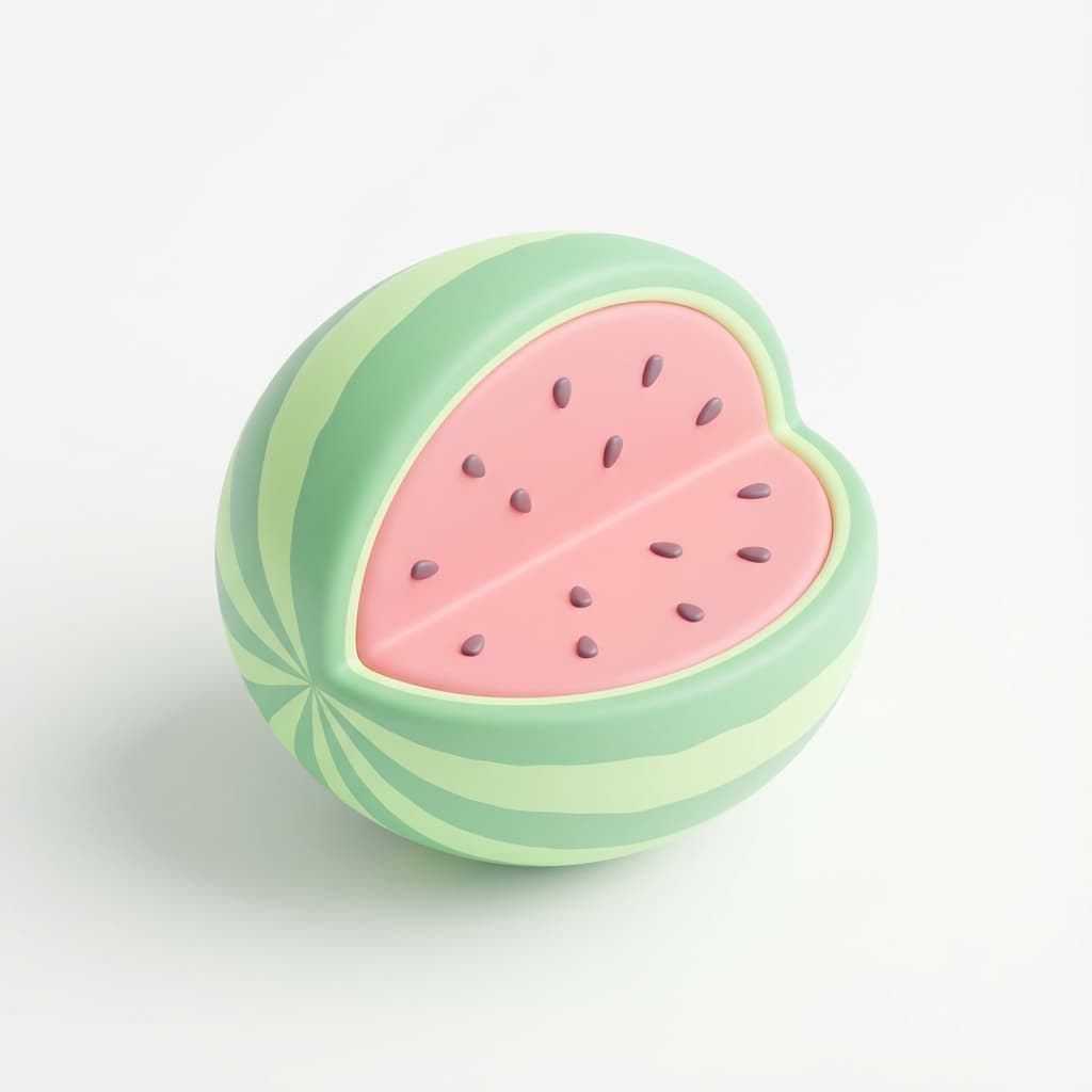 So groß wie ein Wassermelone