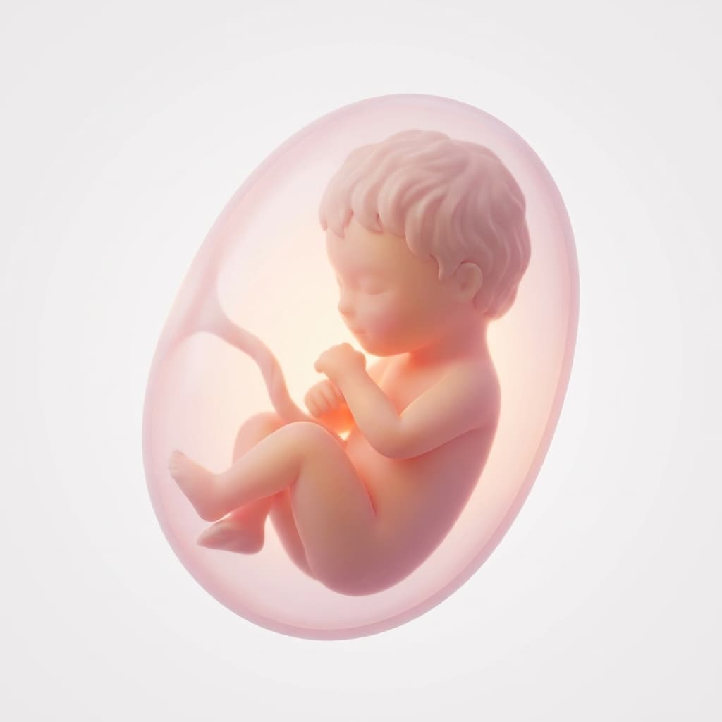 Baby Entwicklung im Stadium Später Fötus