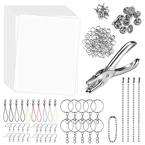 Rainmae Schrumpffolie Set,Schrumpffolien Set,Schrumpffolien Set für Kinder,Schrumpffolie zum Basteln