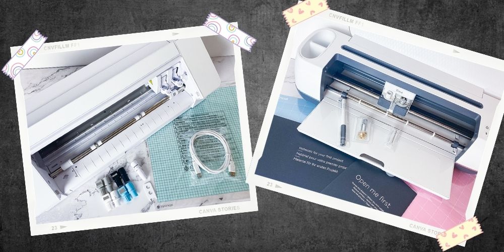 Lieferumfang des Silhouette Cameo 4 vs. Cricut Maker